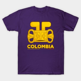 Ancient colombian indigenous golden representation of a rabbit T-Shirt